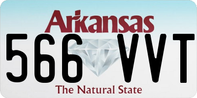AR license plate 566VVT