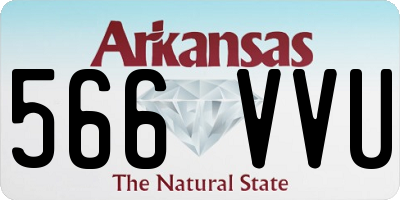AR license plate 566VVU
