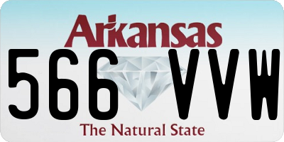 AR license plate 566VVW