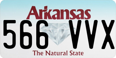 AR license plate 566VVX