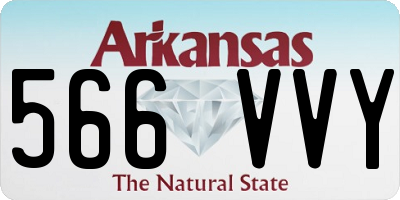 AR license plate 566VVY