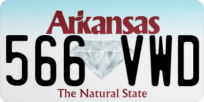 AR license plate 566VWD