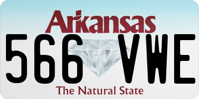 AR license plate 566VWE