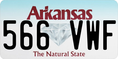 AR license plate 566VWF