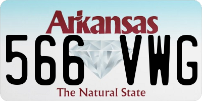 AR license plate 566VWG