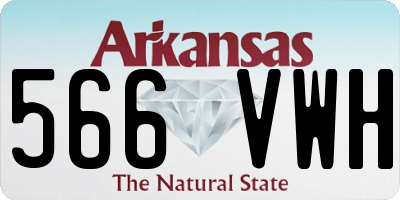 AR license plate 566VWH