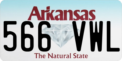 AR license plate 566VWL