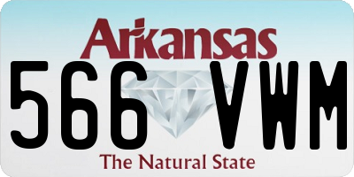 AR license plate 566VWM