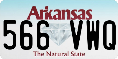 AR license plate 566VWQ