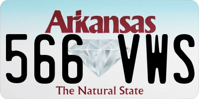 AR license plate 566VWS