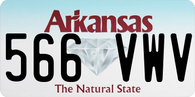 AR license plate 566VWV