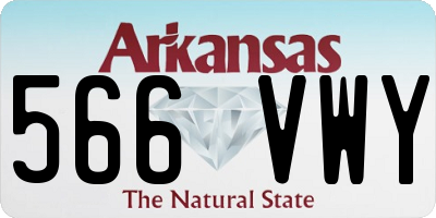 AR license plate 566VWY