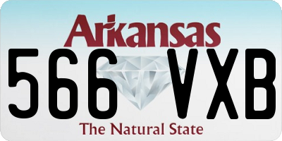 AR license plate 566VXB