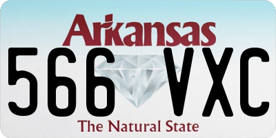 AR license plate 566VXC