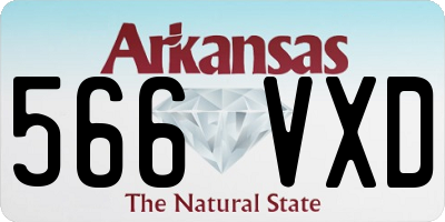 AR license plate 566VXD
