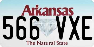 AR license plate 566VXE