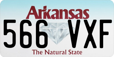 AR license plate 566VXF