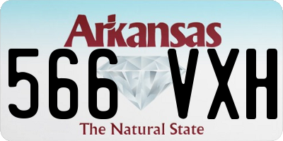 AR license plate 566VXH