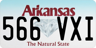 AR license plate 566VXI