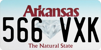 AR license plate 566VXK