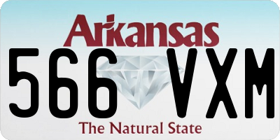 AR license plate 566VXM