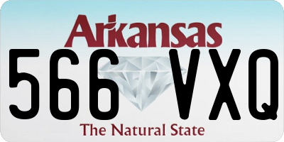 AR license plate 566VXQ
