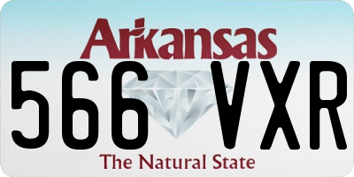 AR license plate 566VXR