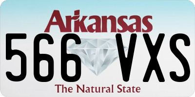 AR license plate 566VXS