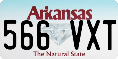 AR license plate 566VXT