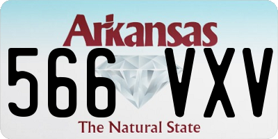 AR license plate 566VXV