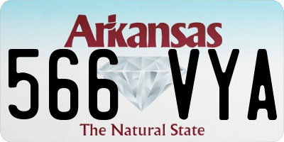 AR license plate 566VYA