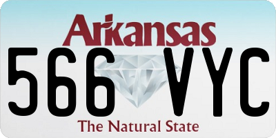 AR license plate 566VYC