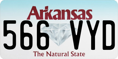 AR license plate 566VYD