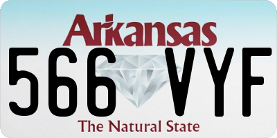 AR license plate 566VYF