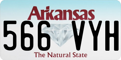 AR license plate 566VYH