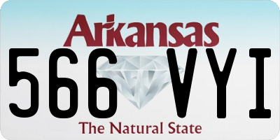 AR license plate 566VYI