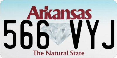AR license plate 566VYJ