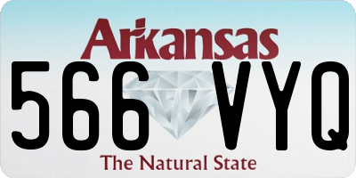 AR license plate 566VYQ
