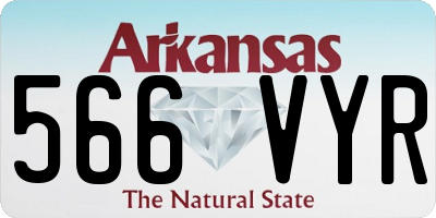 AR license plate 566VYR