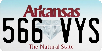 AR license plate 566VYS