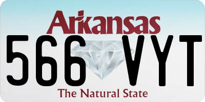 AR license plate 566VYT