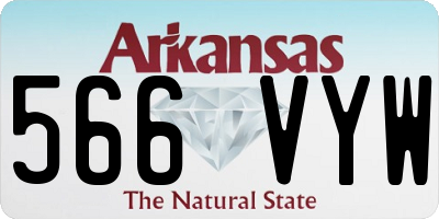 AR license plate 566VYW