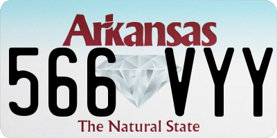 AR license plate 566VYY