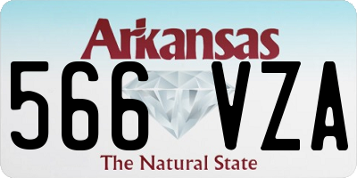 AR license plate 566VZA