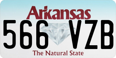 AR license plate 566VZB