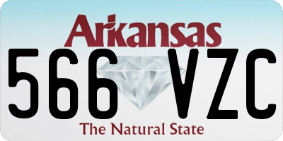 AR license plate 566VZC