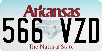 AR license plate 566VZD