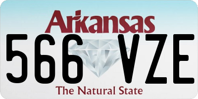 AR license plate 566VZE