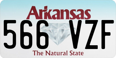 AR license plate 566VZF