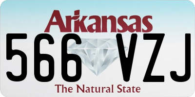 AR license plate 566VZJ